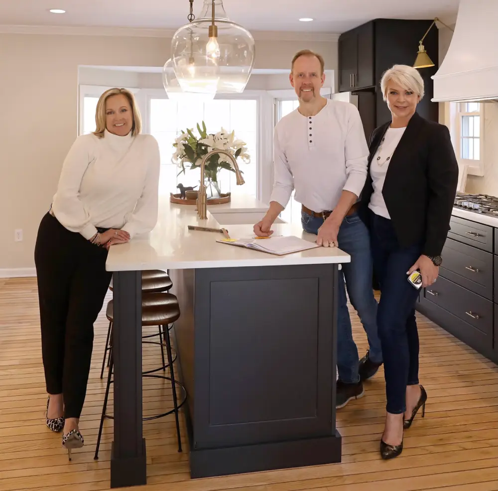 home stagers standing in the kitchen